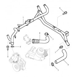 FREELANDER 1 TD4 thermostat heater rail pipe O'ring