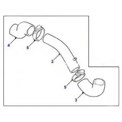 Intercooler to turbo hose for DEFENDER TD5 - GENUINE Land Rover Genuine - 1