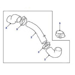 Durite métal d'intercooler de DEFENDER TD5 Land Rover Genuine - 1
