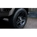 Jante aluminium KAHN MONDIAL RETRO noire 9 X 20 pour DEFENDER