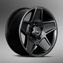 Jante aluminium KAHN MONDIAL RETRO noire 9 X 20 pour DEFENDER