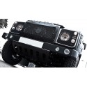 Paire d'entourages de phare noirs avec grille KAHN pour DEFENDER