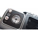 Paire d'entourages de phare noirs avec grille KAHN pour DEFENDER