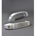 Paire de poignées de porte en aluminium/cuir pour DEFENDER