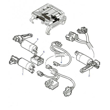 DISCOVERY 2 front seat motor horizontal direction Land Rover Genuine - 1