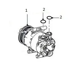 FREELANDER 2 TD4/SD4 air conditionning compressor O'ring
