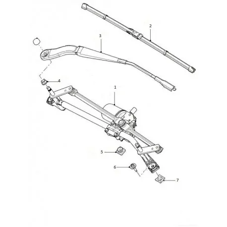 FREELANDER 2 wiper assy linkage