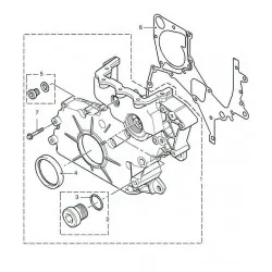 Joint spi avant de vilebrequin pour RANGE ROVER L322 3.0 TD6 et FREELANDER 1 TD4 - GENUINE Land Rover Genuine - 2