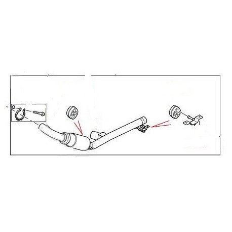 FREELANDER 2 2.2 TD4 catalytic exhaust down pipe Land Rover Genuine - 1