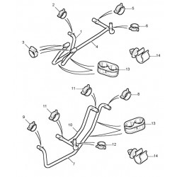 DEFENDER TD5 hose heater - outlet - up to 2004