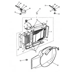 Manchon caoutchouc de cadre de radiateur de DISCOVERY 300 TDI Land Rover Genuine - 2