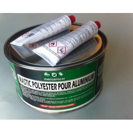 Mastic polyester pour tôles en aluminium Meccanocar - 1