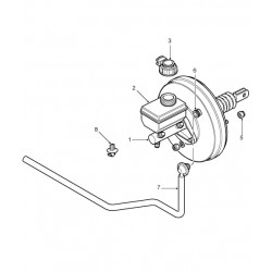 Tube de frein à dépression pour DEFENDER TD5 Land Rover Genuine - 1
