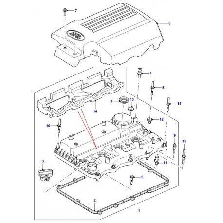 Joint de cache-culbuteur de DEFENDER 2.2L TD4 - Best of LAND