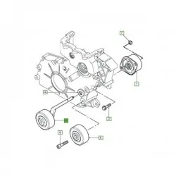 Galet tendeur de courroie d'accessoires de FREELANDER 1 TD4 et L322 TD6 - GENUINE Land Rover Genuine - 2