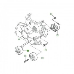 FREELANDER 1 TD4 and L322 TD6 idler pulley belt tensioner - ECO Britpart - 2