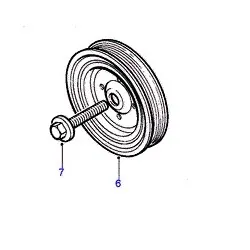 FREELANDER 1 2.0 TD TCIE pulley with vibration Damper