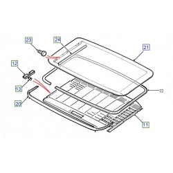 FREELANDER 1 5 doors sunroof glass seal
