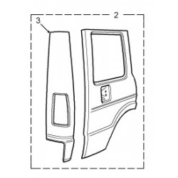 DISCOVERY 1 5 doors rear body side - RH