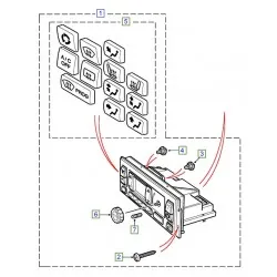 Module de commande de climatisation de RANGE ROVER P38