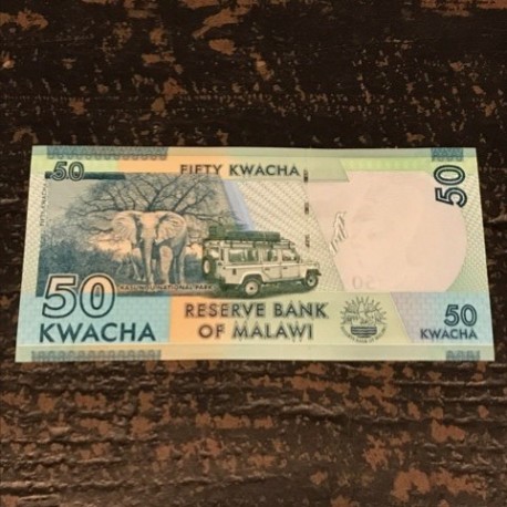 Billet de 50 kwacha de la république du Malawi