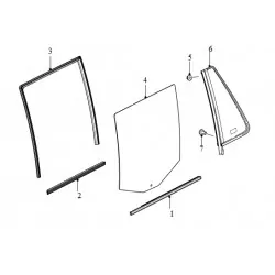 FREELANDER 2 weatherstrip waist seal inner rear LH