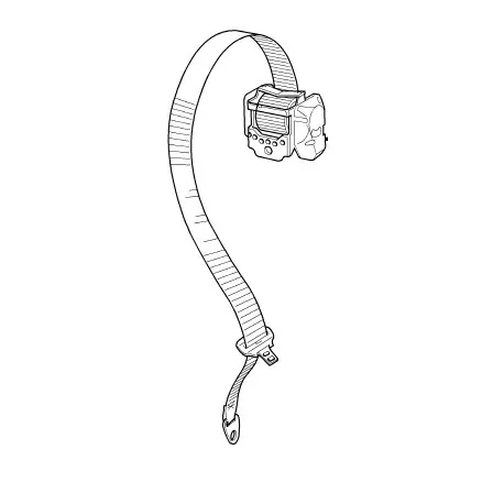 FREELANDER 1 centre rear seat belt assy