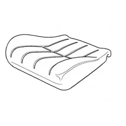 P38 leather front seat foam