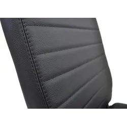 Siège central sans appuie-tête de DEFENDER en cuir noir