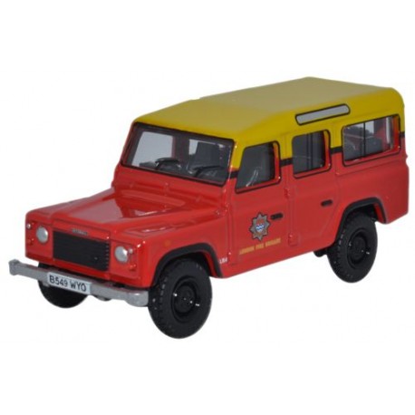 Miniature LR Defender 110 SW Pompier de Londres - 1/76e