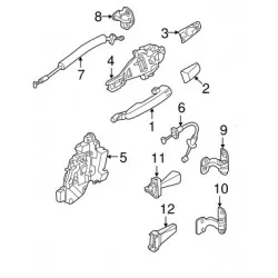 RANGE ROVER EVOQUE cable door latch
