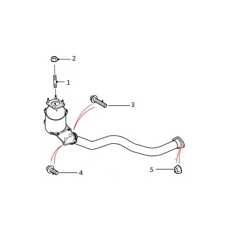 DEFENDER 2.4 TD4 exhaust stud