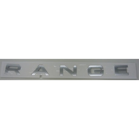 RANGE sticker for EVOQUE name plate