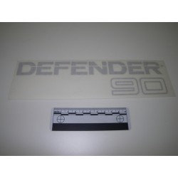 Defender 90 silver sticker - NOIR