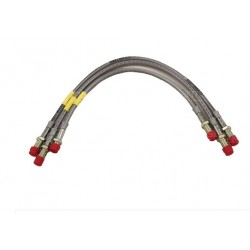 3 Goodridge brake lines kit DEFENDER 90 up to 300 TDI - + 5 cm