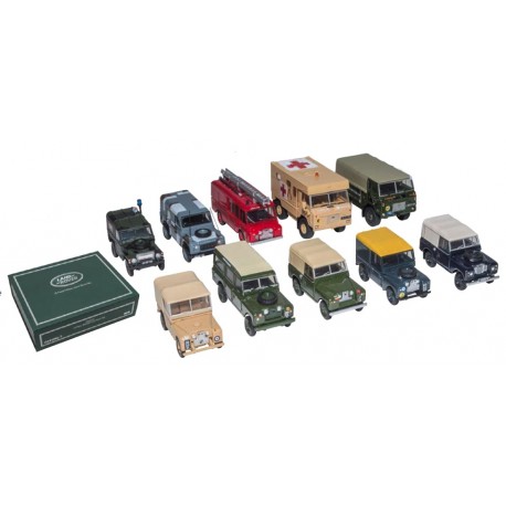 Lot de miniatures LAND ROVER militaires - 1/76e