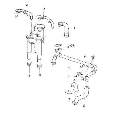 DISCOVERY 3 2.7 TDV6 emission control tube assy