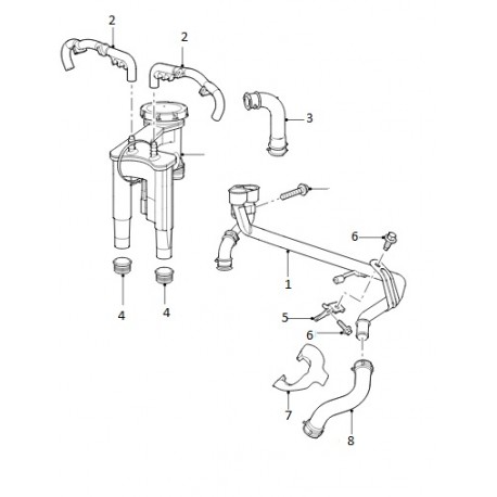 Tuyau de système anti-pollution de DISCOVERY 3 2.7 TDV6