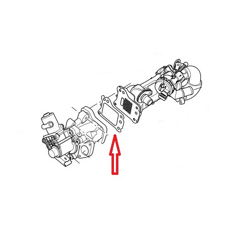 Joint Vanne EGR pour FREELANDER 2, EVOQUE et DISCOVERY SPORT 2.2 TD4/SD4 - GENUINE