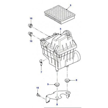 DEFENDER TD4 cleaner air cover - GENUINE