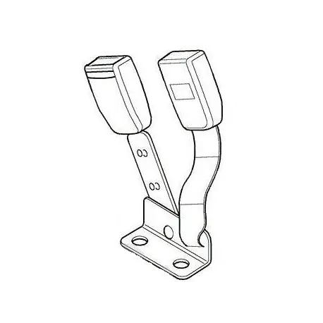 Attaches ceinture de sécurité pour sièges avant côté gauche de DEFENDER TD5 - 3 sièges