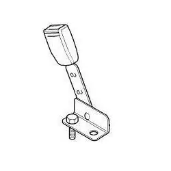 DEFENDER TD5 seat belt assy short - LH