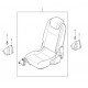 Cover seat back LH