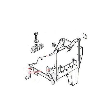 Bac à batterie de FREELANDER 1 2.0 TD et 1.8 essence