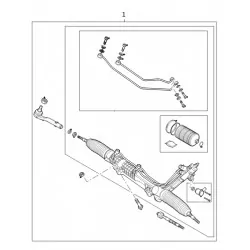 RANGE ROVER L322 steering gear assy