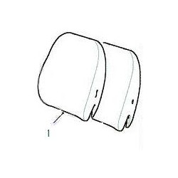 Housse grise de dossier de siège conducteur de FREELANDER 1