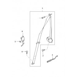 DISCOVERY 3/4 seat belt 3 row - RH