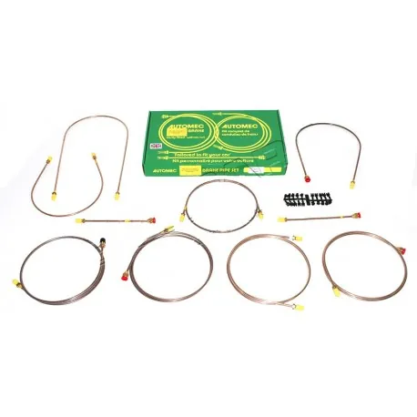 SERIES 3 88 ready made brake pipe set - LHD - Dual system
