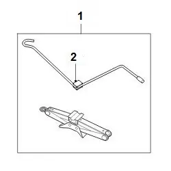 Cric + manivelle pour RANGE ROVER L322