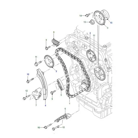 Pignon de commande d'arbre à cames de DEFENDER 2.4 - 2.2 TD4 - GENUINE